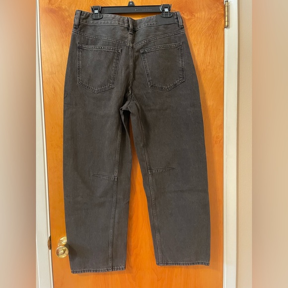 Madewell Black Darted Barrel Leg Jeans - Picture 3 of 10